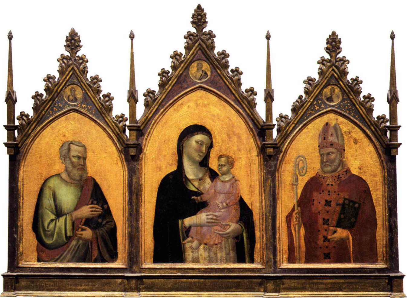 madonna and child with saints matthew and nicholas